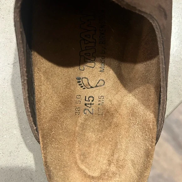 Birkenstock Dark Brown Suede Loafers - Picture 3 of 4